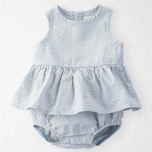 Little planet seersucker sunsuit